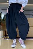 Made in Italy Cooper Needlecord Sia Pant Black 